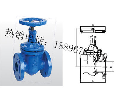 天津Z45T-10/Z45T-16 铁制法兰暗杆闸阀