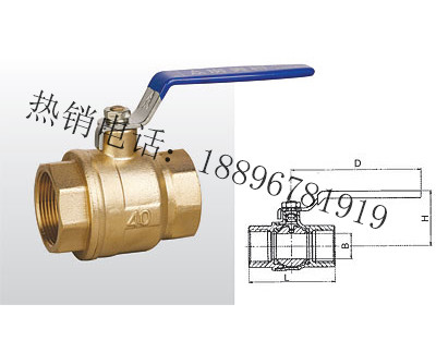 Q11F-20T 黄铜球阀 (足通孔)