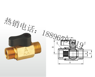 苏州Q21X-10T 黄铜迷你小球阀