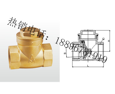 南通H14W-16T/ H14X-16T 黄铜止回阀