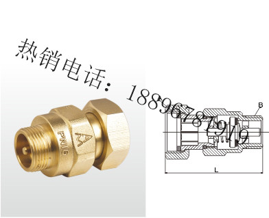 南通H32X-16T 黄铜水表止回阀