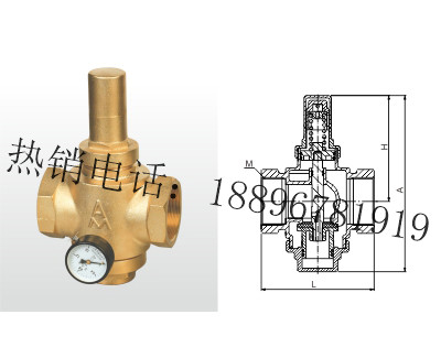 宁波Y13X-16T 黄铜活塞式可调减压阀