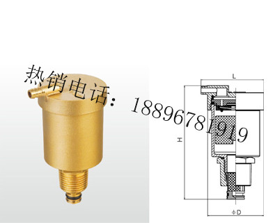 B725X-16T 黄铜自动排气阀(过滤型)