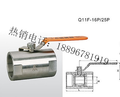 Q11F-16P25P 不锈钢球阀(棒式)