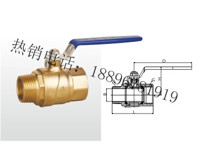 Q13F-20T 黄铜球阀 (足通孔)