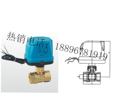 Q91F-16T黄铜电动球阀